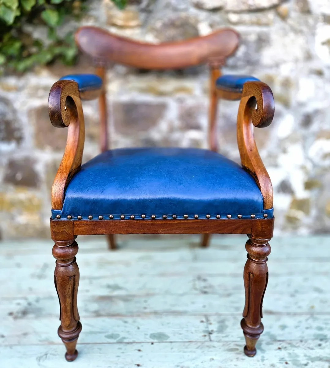 Georgian Mahogany Armchair- Circa 1830 - Image 2