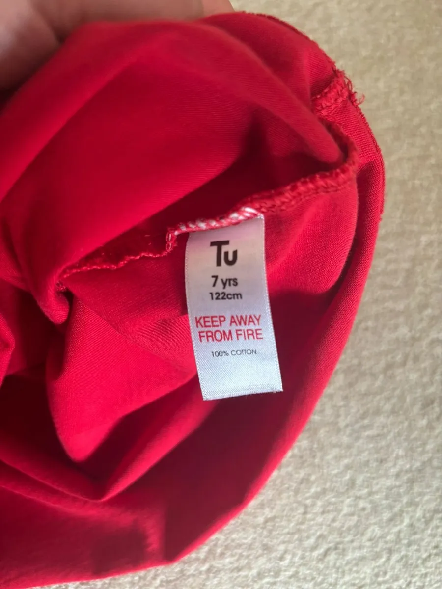 Boys Santa Top age 7-8 - Image 2