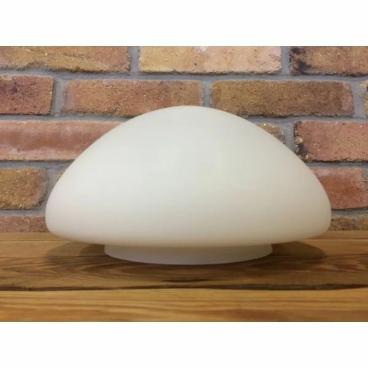 Mushroom Shaped Light Shade – Opal White
