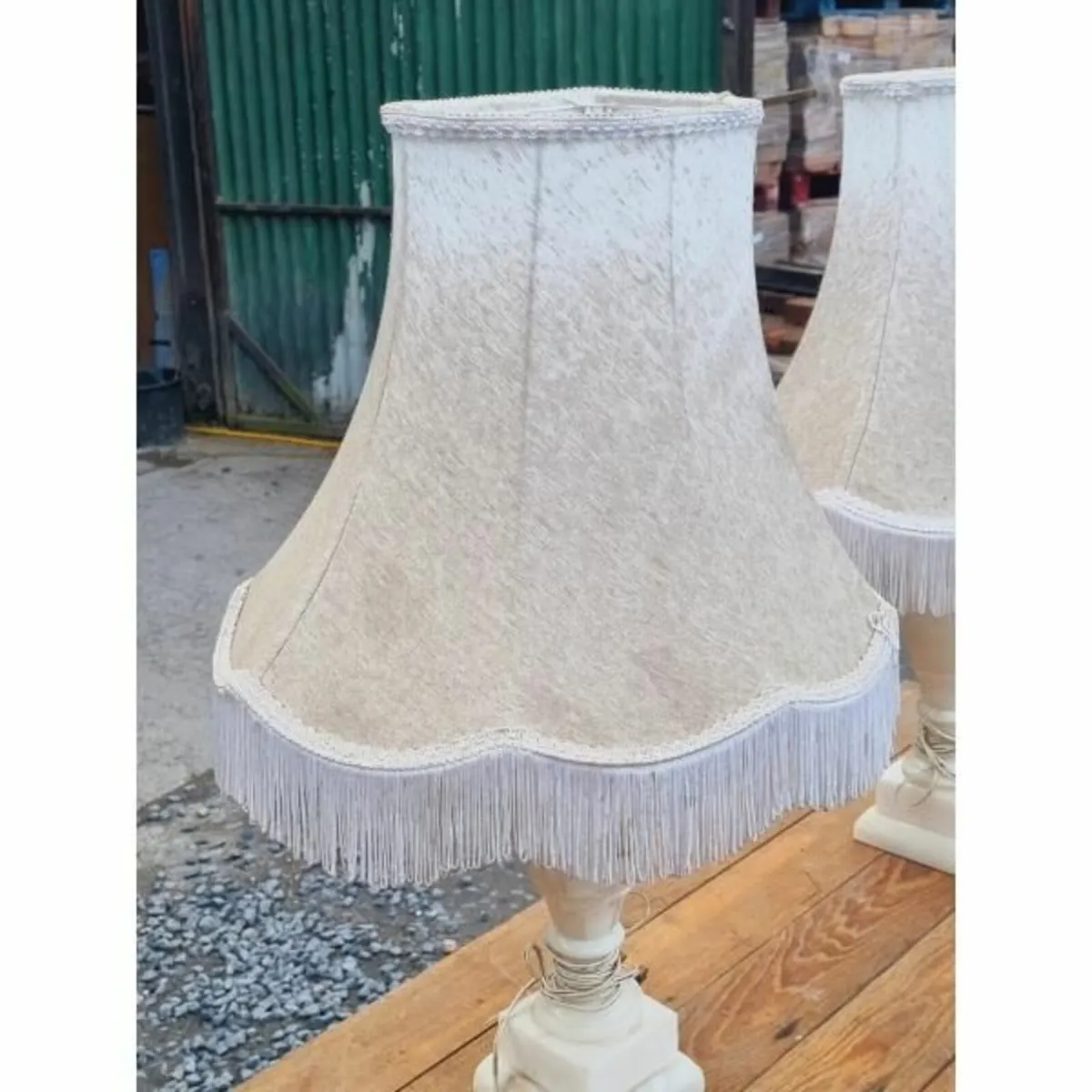 Pair of Lamps Marble Base KAS884 - Image 4