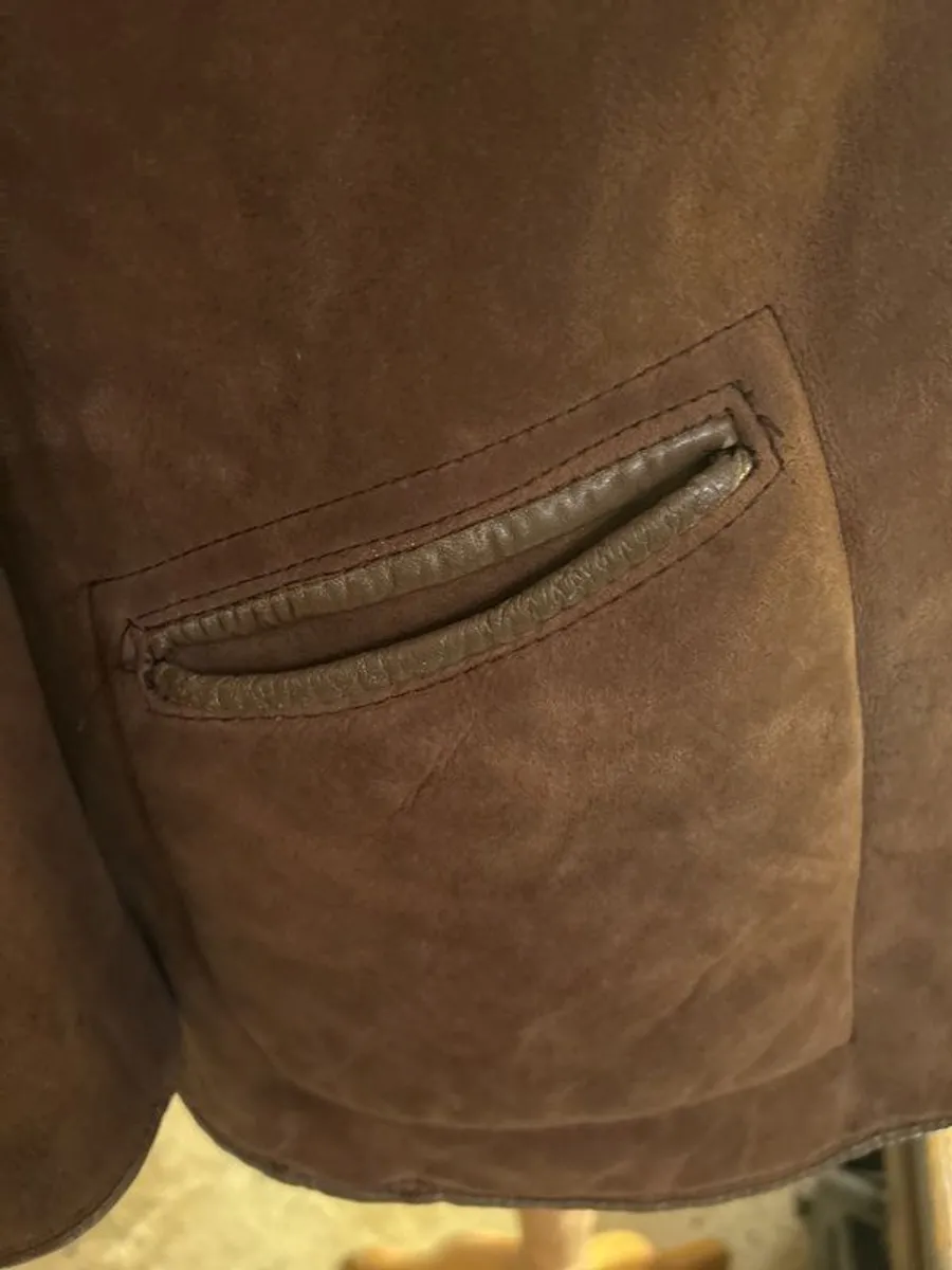 Ladies sheepskin shearling lined cozy jacket - Image 2