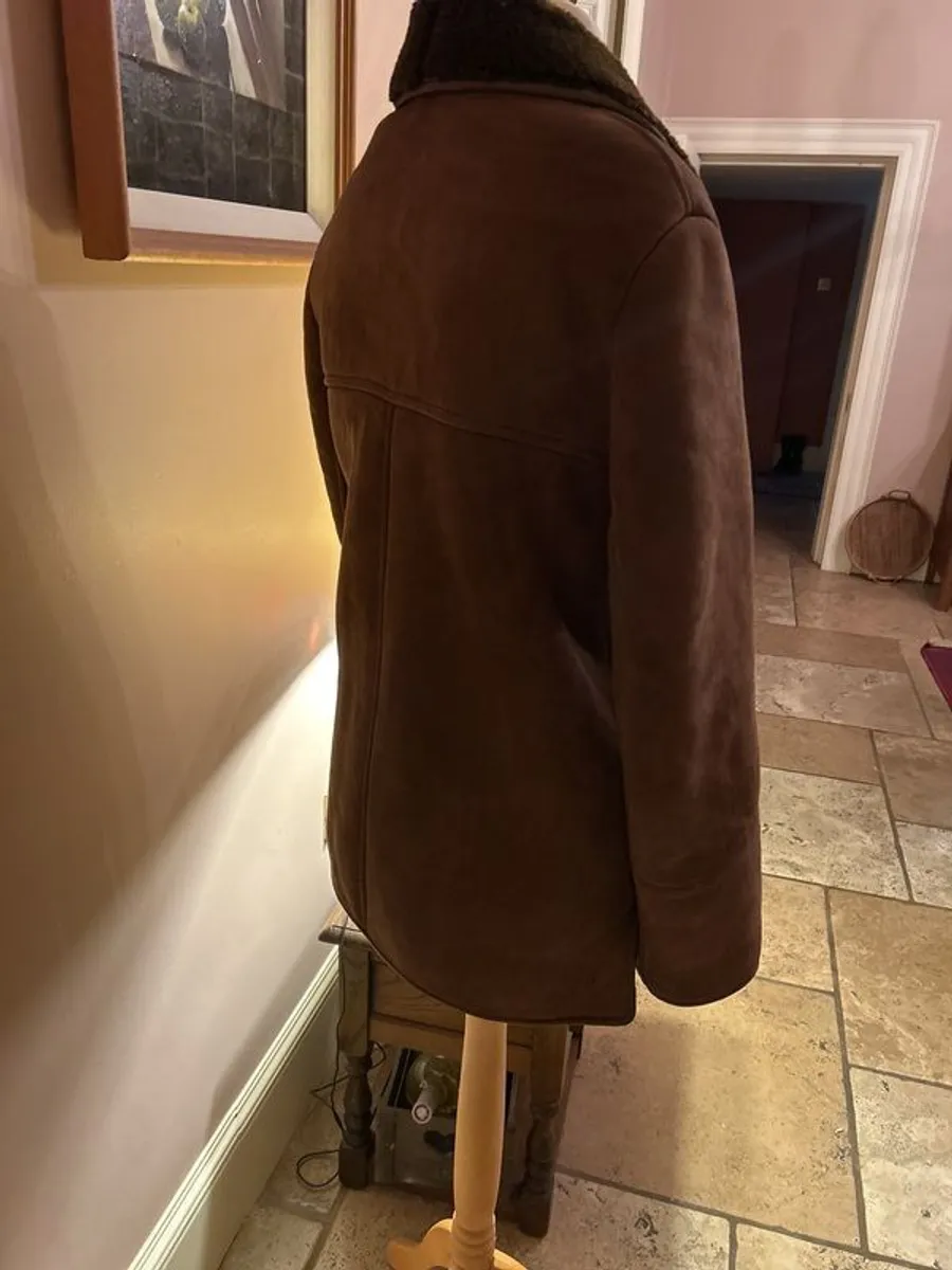 Ladies sheepskin shearling lined cozy jacket - Image 3