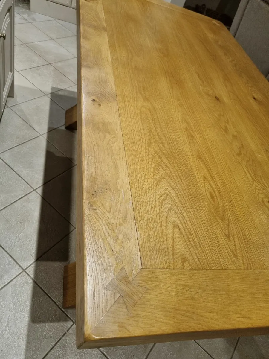 Oak dining / kitchen table - Image 3