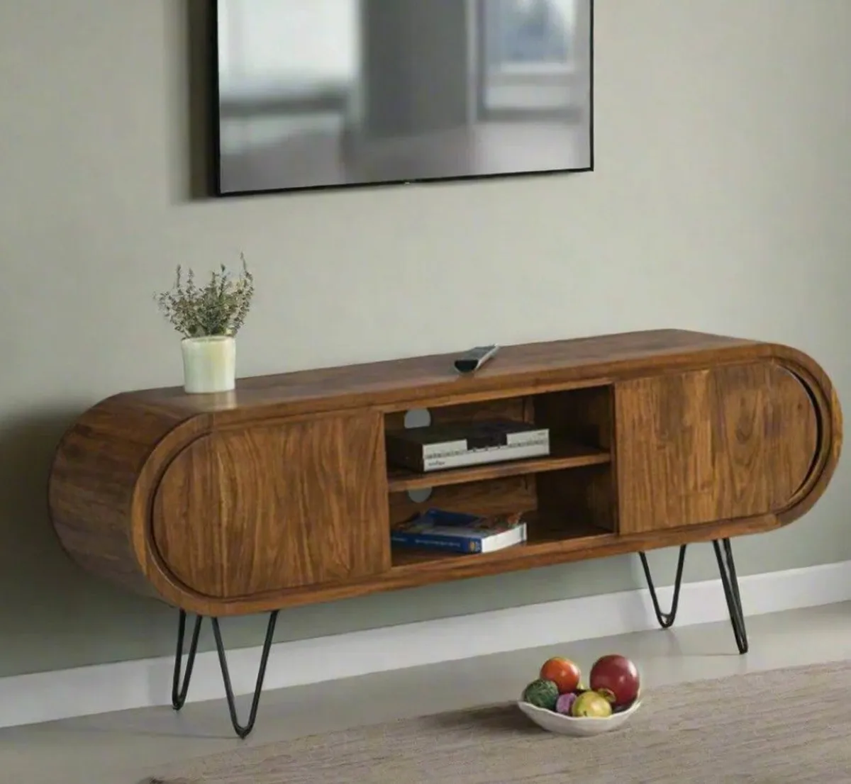Mango wood tv unit - Image 1