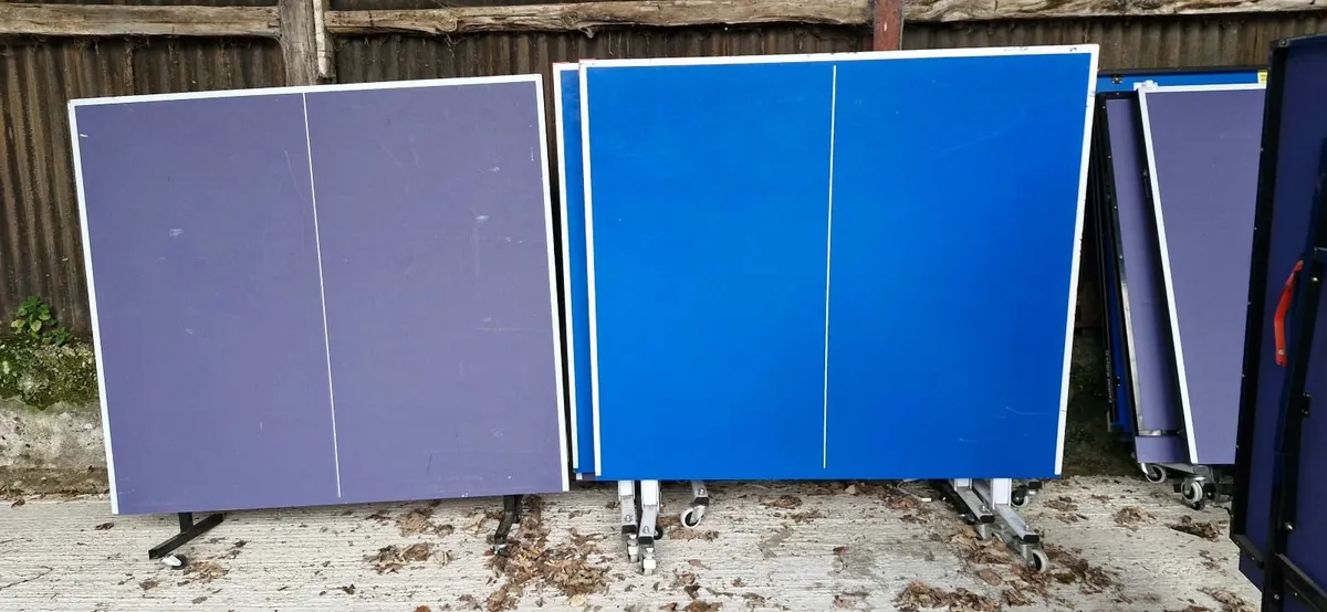 Table tennis tables