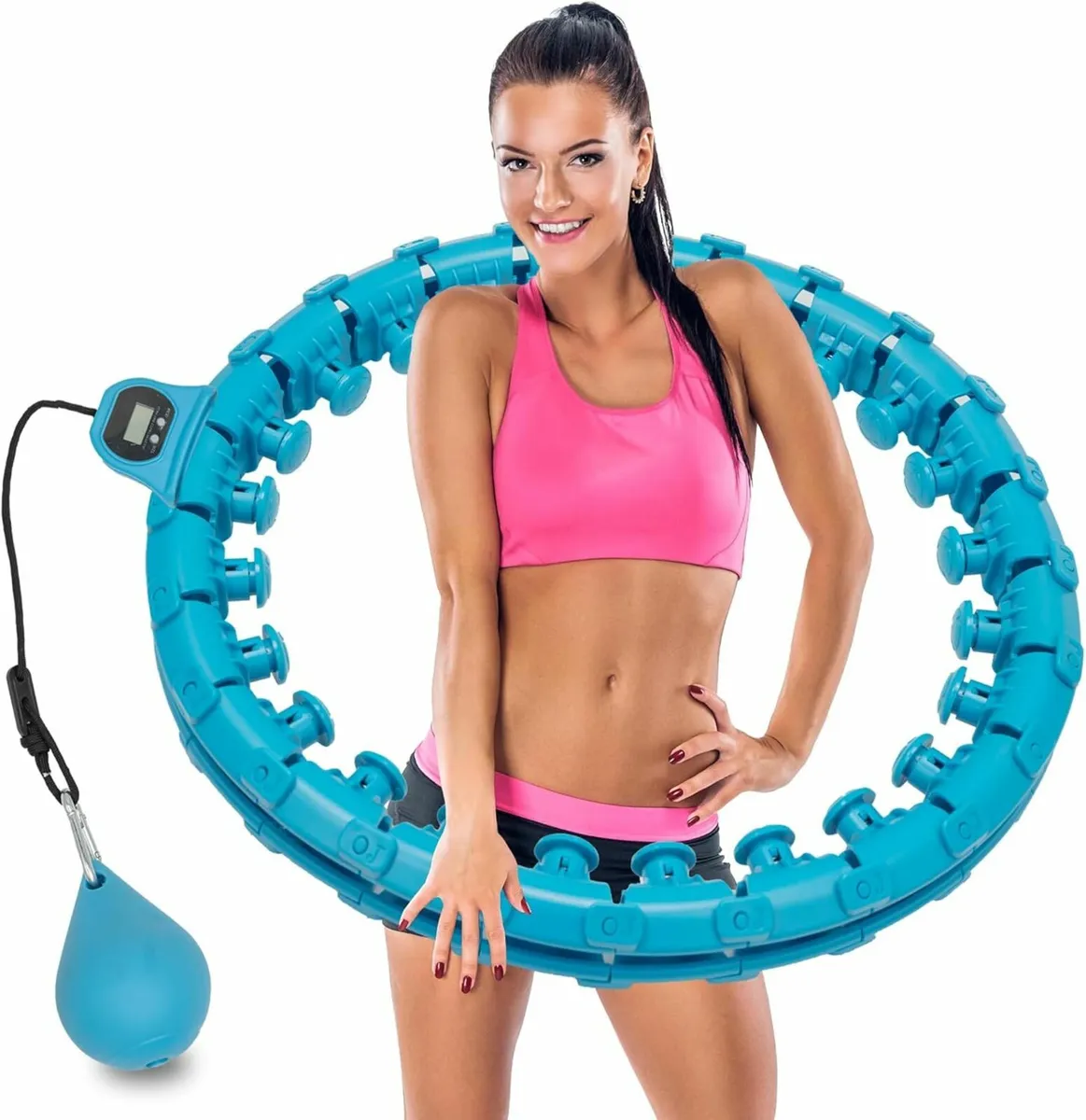 Weighted Hula Hoop, 24 Detachable Knots,Lightweigh - Image 1