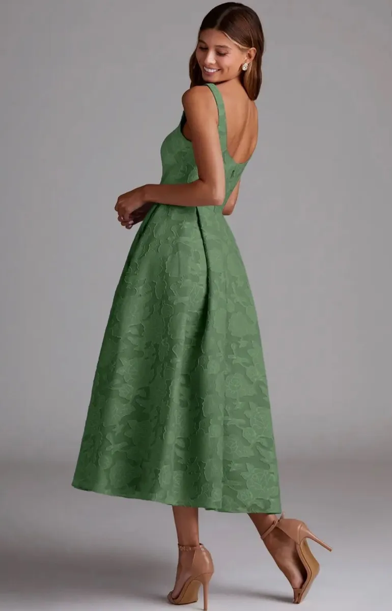 Sage green Azazie size 8 dress - Image 2