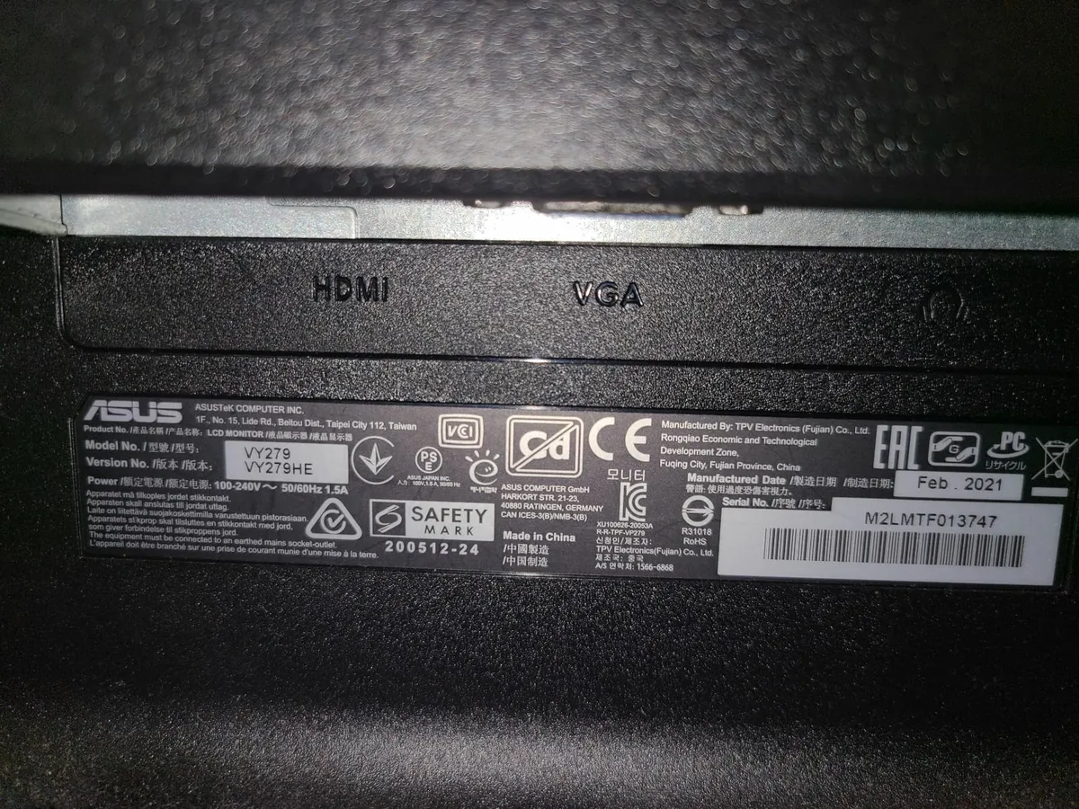 Asus 27 inches PC monitor - Image 3