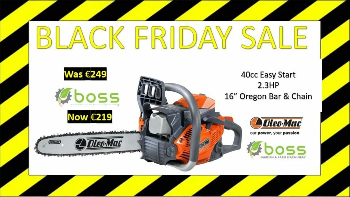 🔥 Black Friday Oleo-Mac ChainSaws 🔥 - Image 1