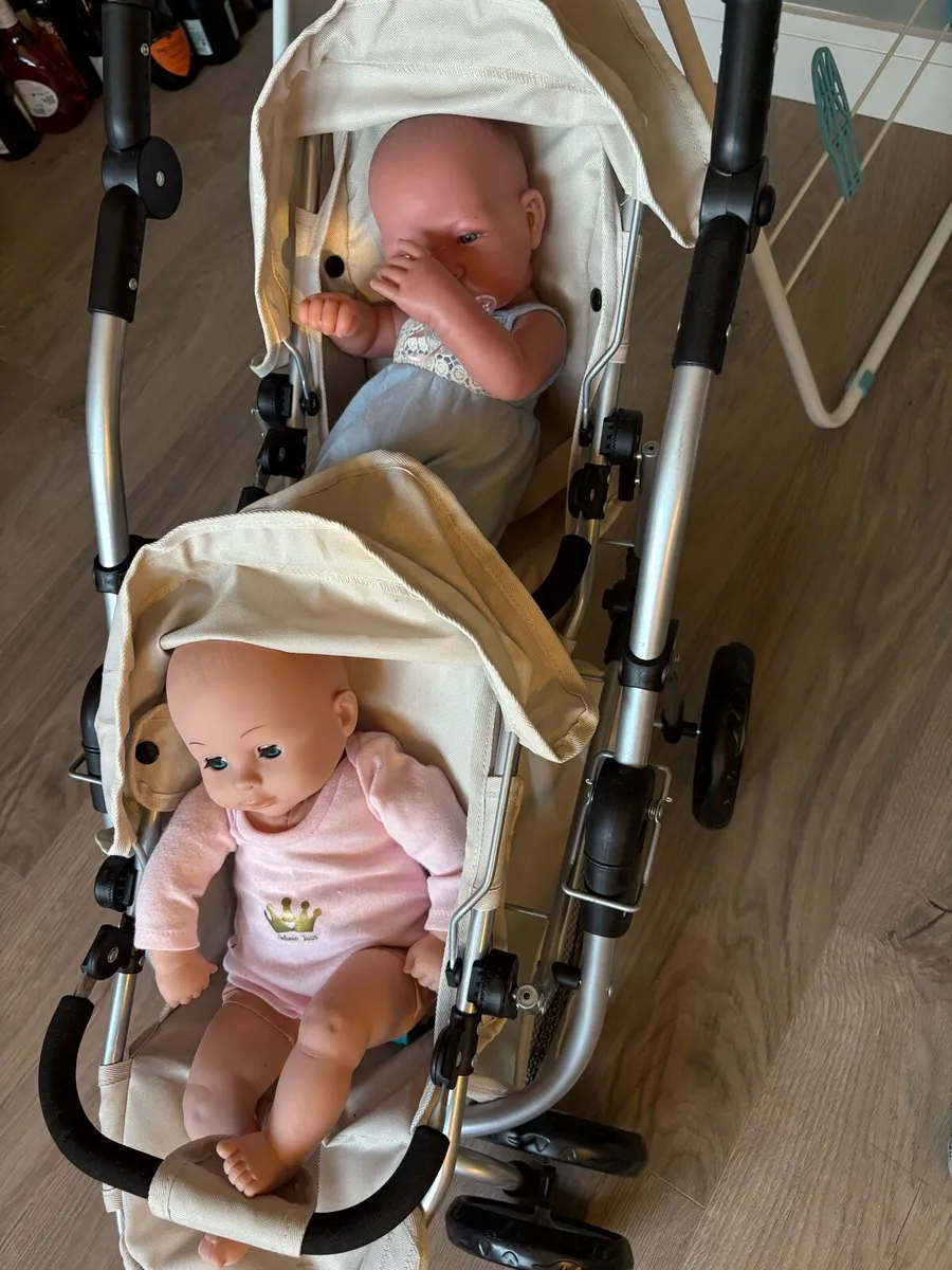 Doll Twin Pram - Image 4