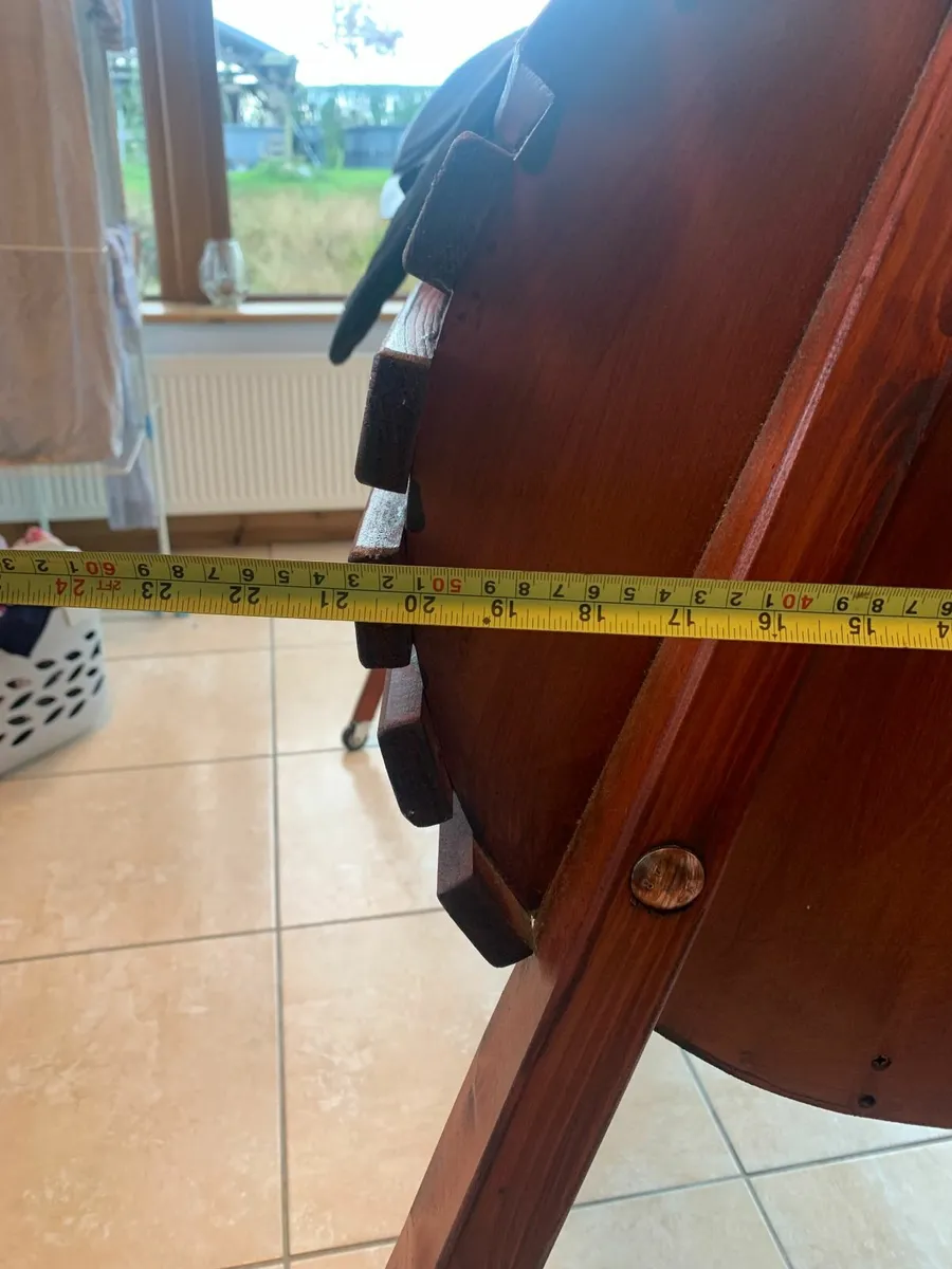 LOT 10 Handmade Wooden Horse / Saddle holder - Image 2