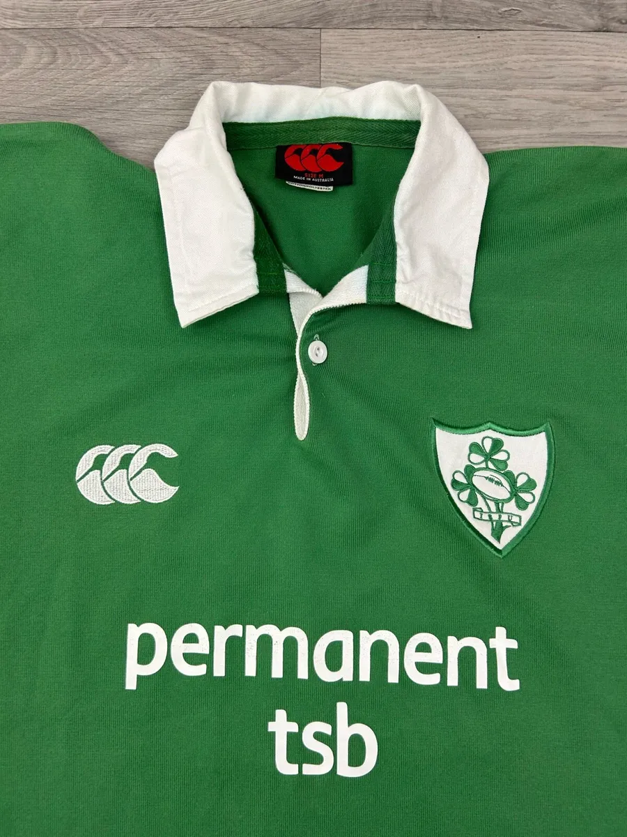 Vintage 2002 Ireland Rugby Long Sleeve Jersey M - Image 3
