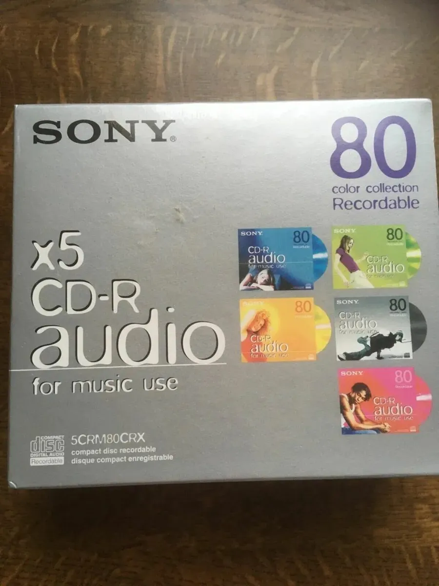 NEW SEALED 3 SONY Blank CD-R Audio CDs - Image 1