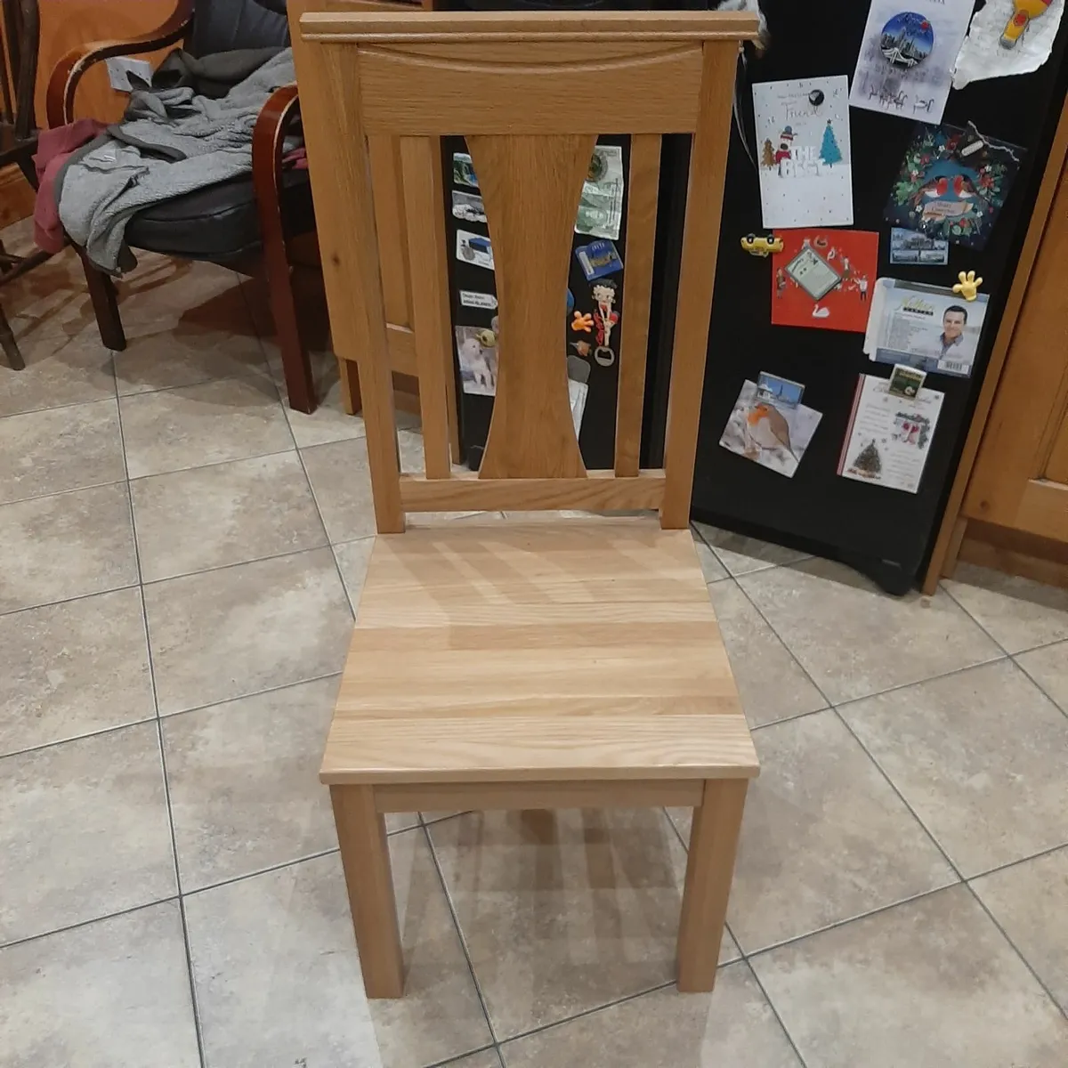 Brand new white oak table and 6 chairs - Image 4