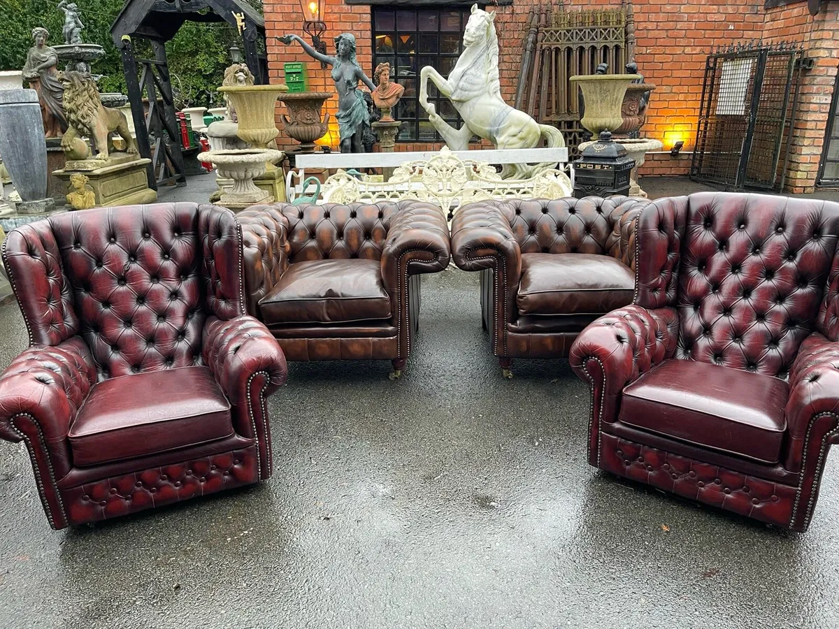 Original chesterfield club chairs - Image 3