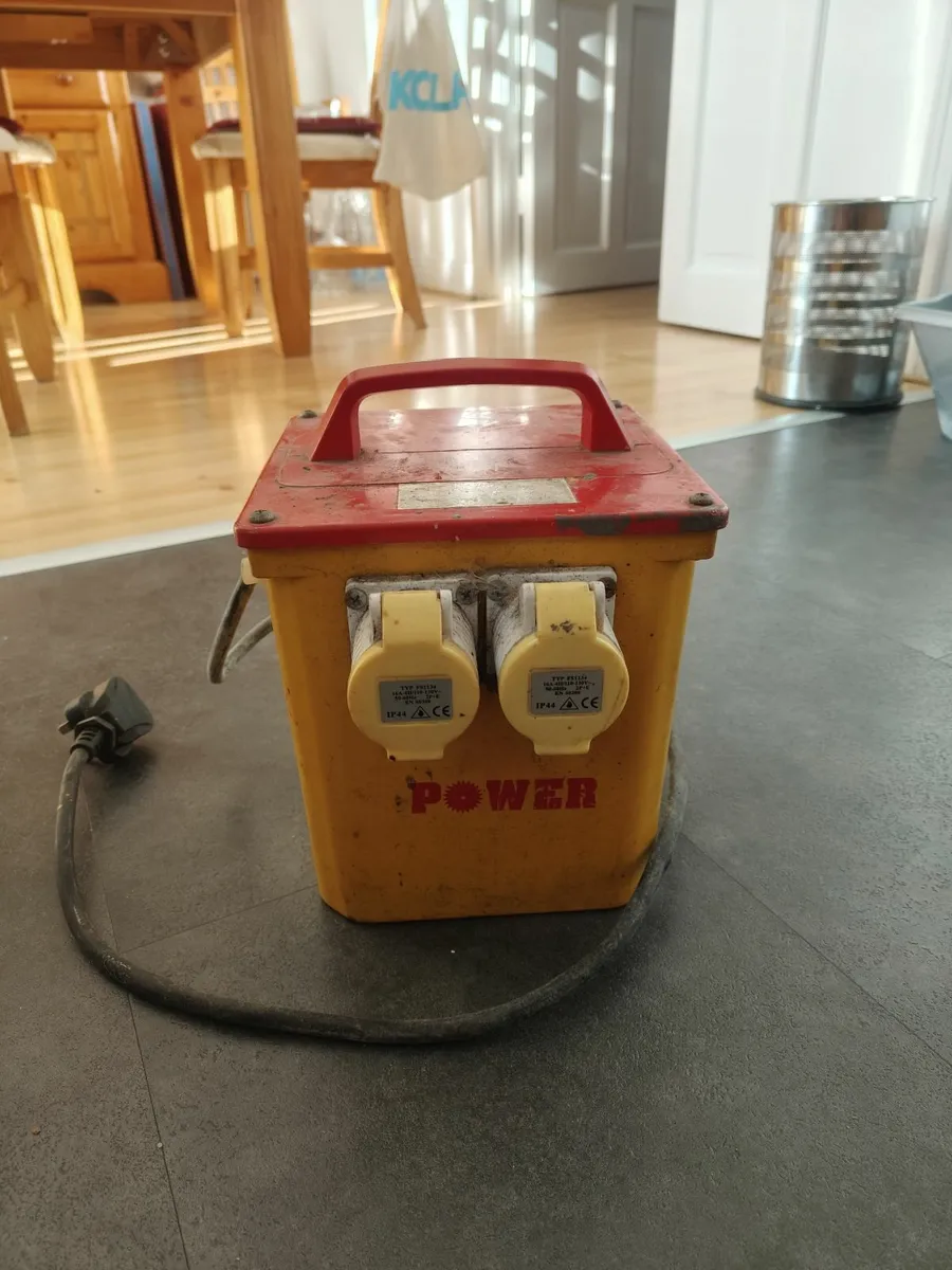 3Kva Transformer
 and angle grinder - Image 1
