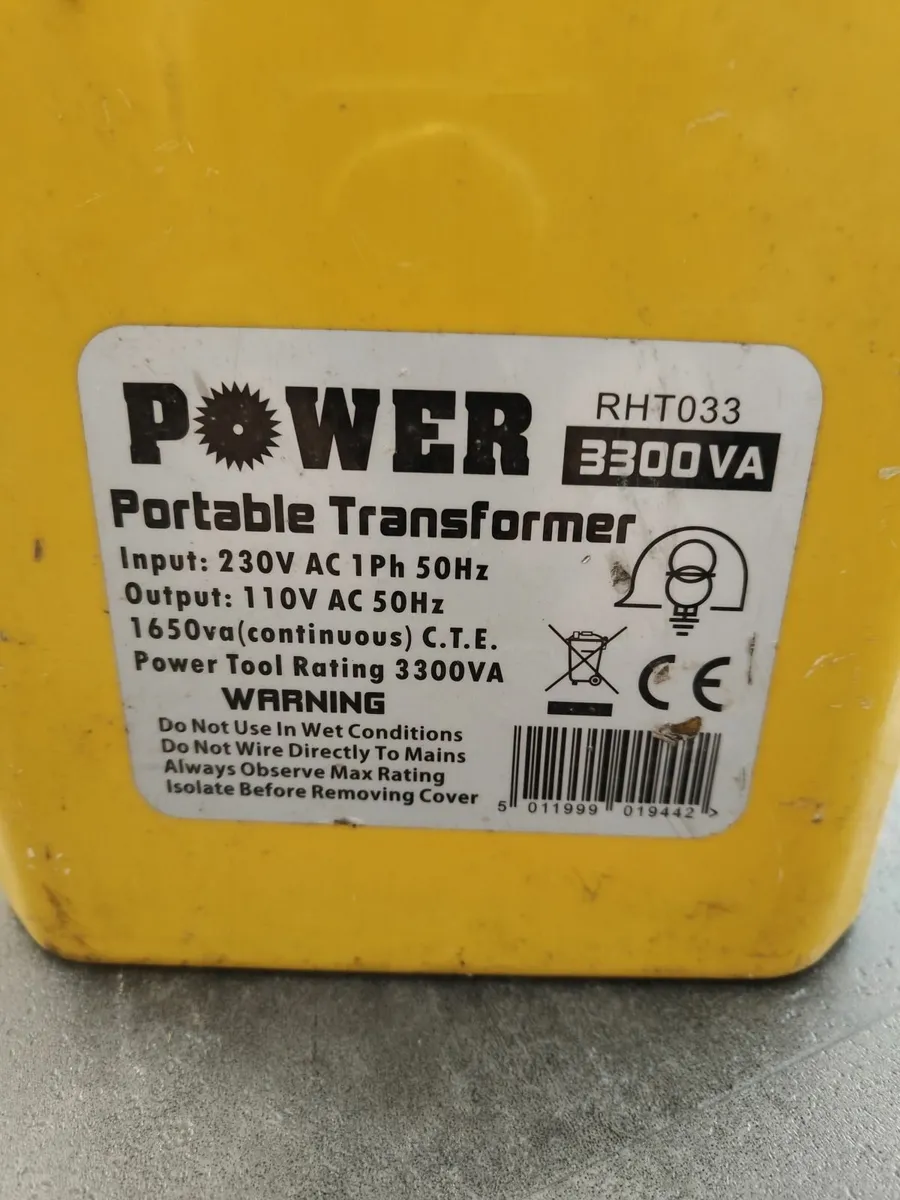 3Kva Transformer
 and angle grinder - Image 2