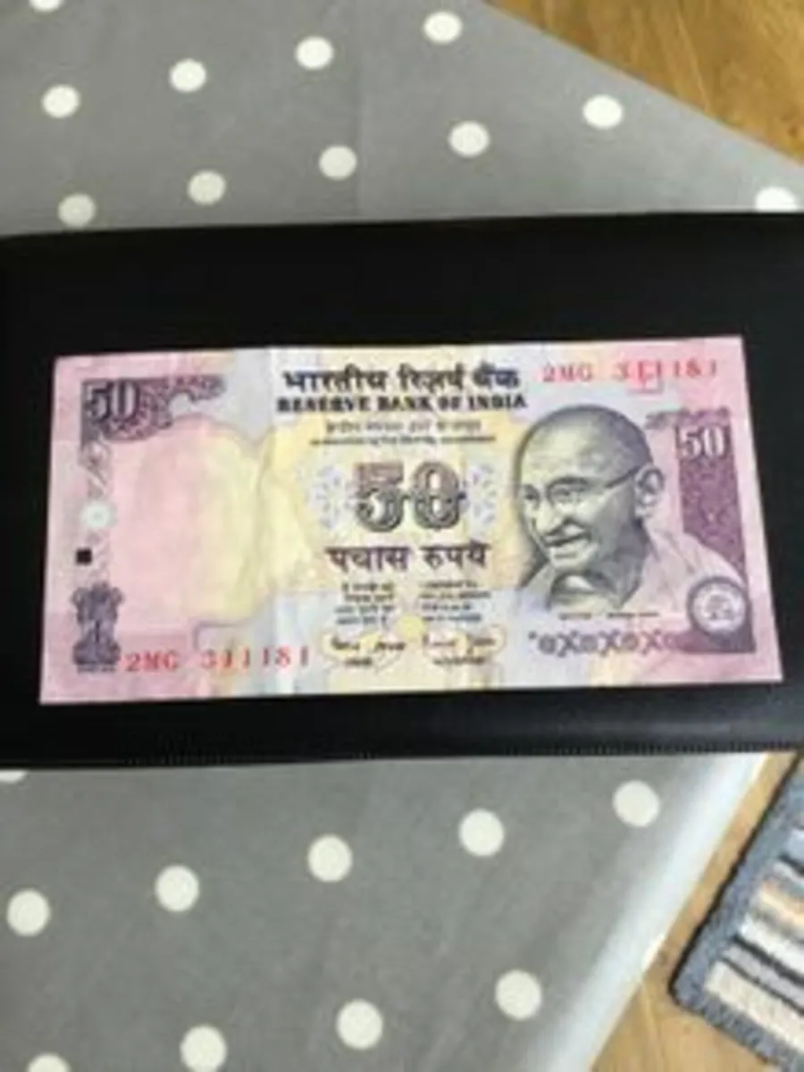 Banknote of India 50 Rupees (Mahatma Gandhi)