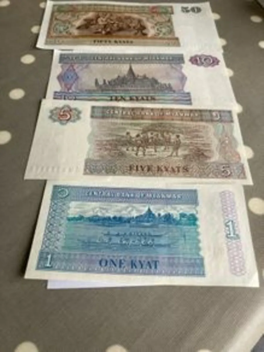 Set of Myanmar (Burma) Banknotes