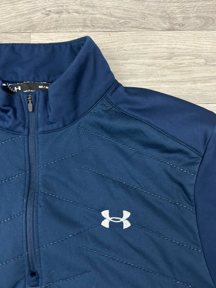 Under Armour Half Zip Golf Jumper Mens Medium - Image 3