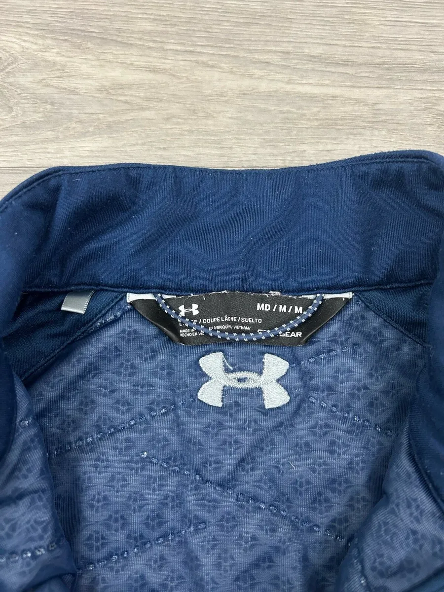 Under Armour Half Zip Golf Jumper Mens Medium - Image 4