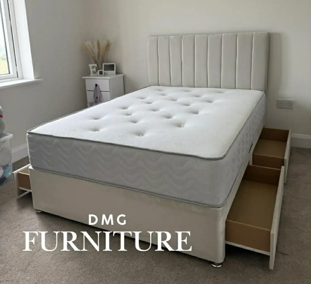 New Divan Beds With Mattresses And Headboard - Image 1