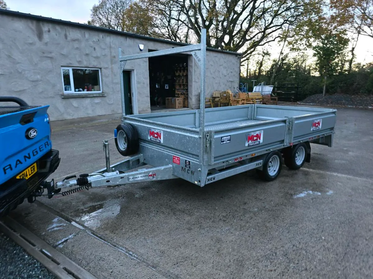Like new 12ft mcn dropside trailer ramps - Image 1