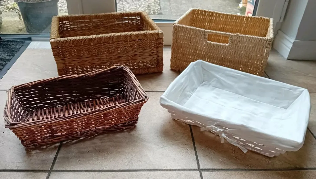 Assorted Wicker Baskets - Image 1