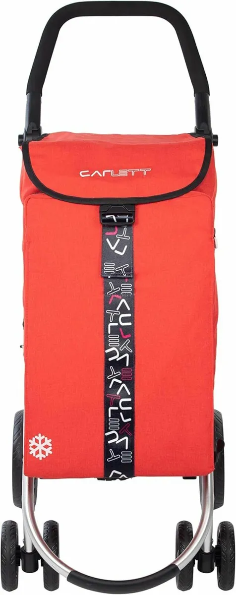 BRAND NEW Carlett Folding Shopping Trolley, Red - Image 3