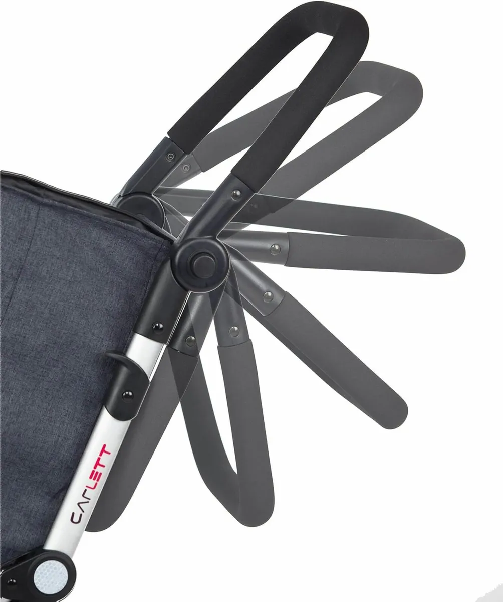 BRAND NEW Carlett Folding Shopping Trolley, Red - Image 4