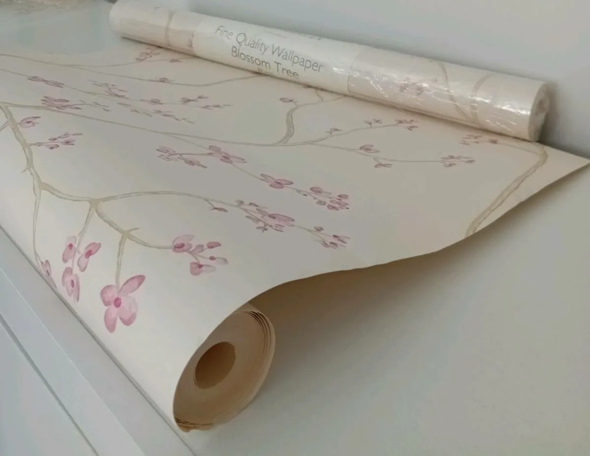 LAURA ASHLEY "Blossom Tree" Wallpaper x 2 - Image 1