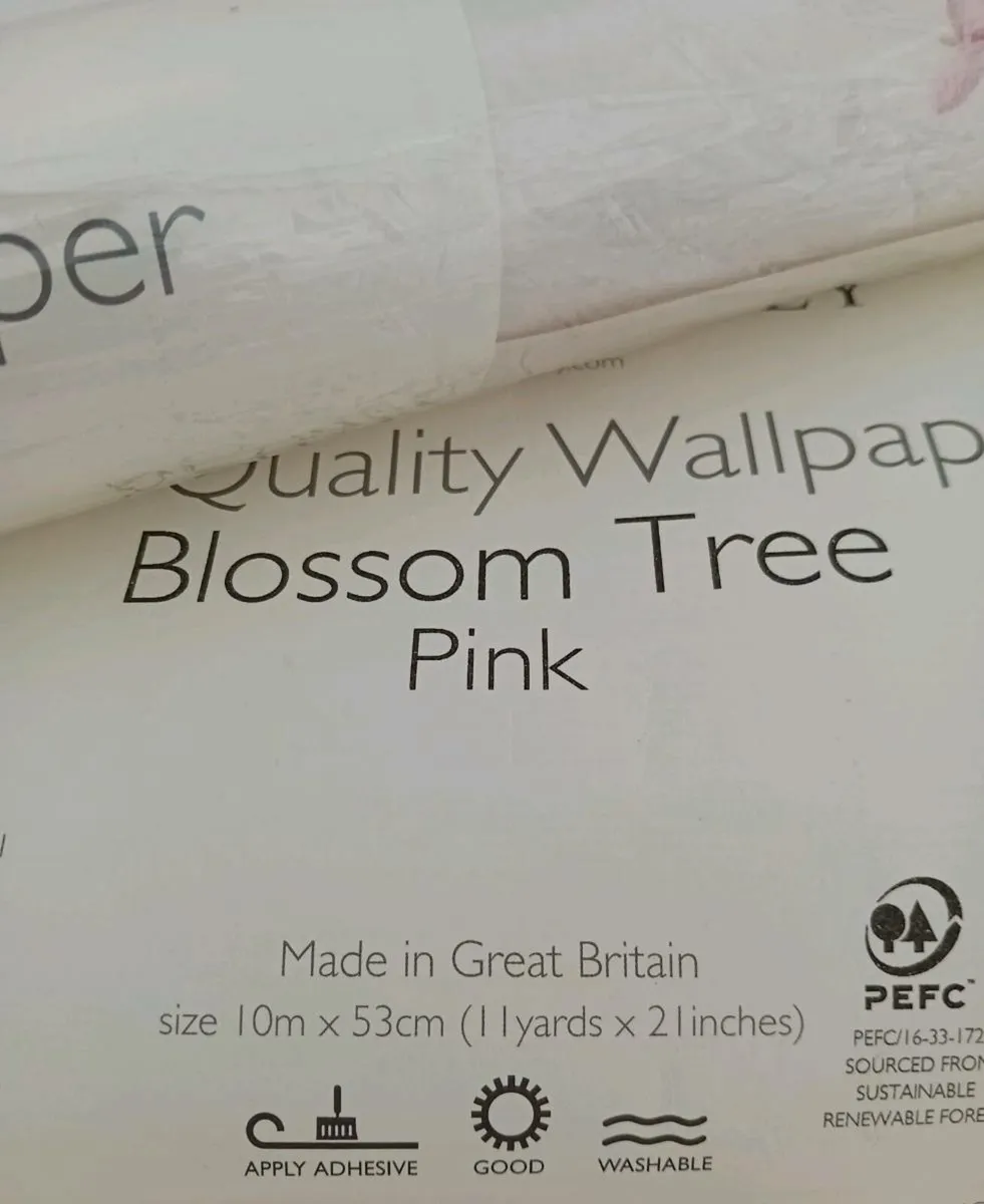 LAURA ASHLEY "Blossom Tree" Wallpaper x 2 - Image 4