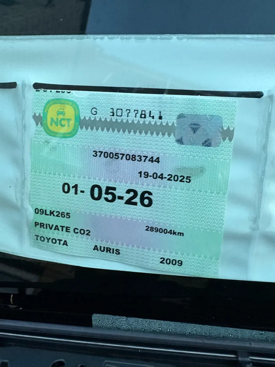 Toyota Auris09, 1.4.petrol ,NCT,05-26,tax-50pm - Image 1
