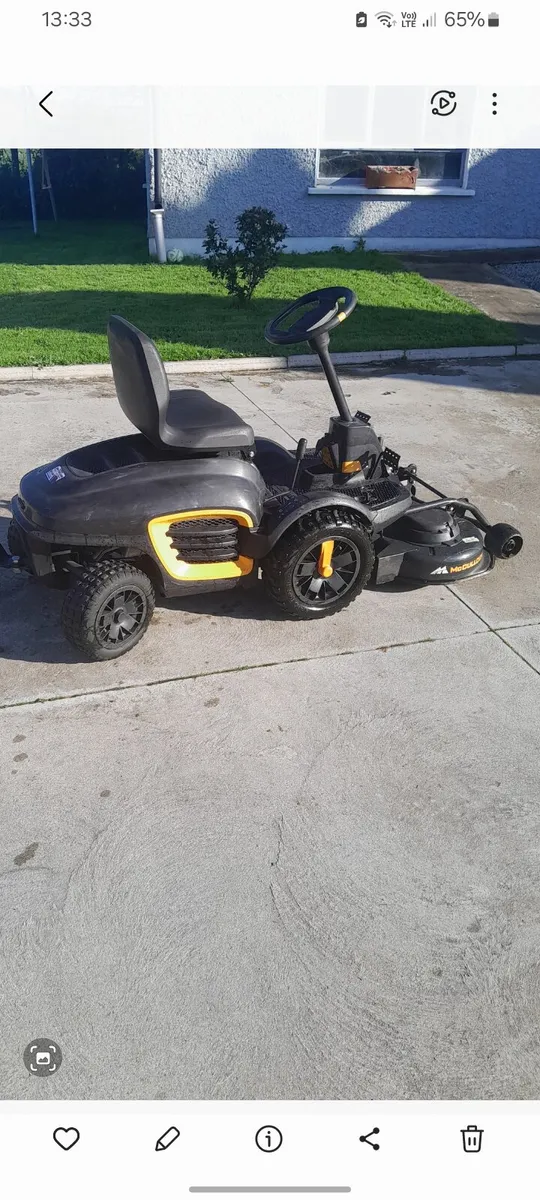 Mcculloch front deck mulcher mower - Image 1