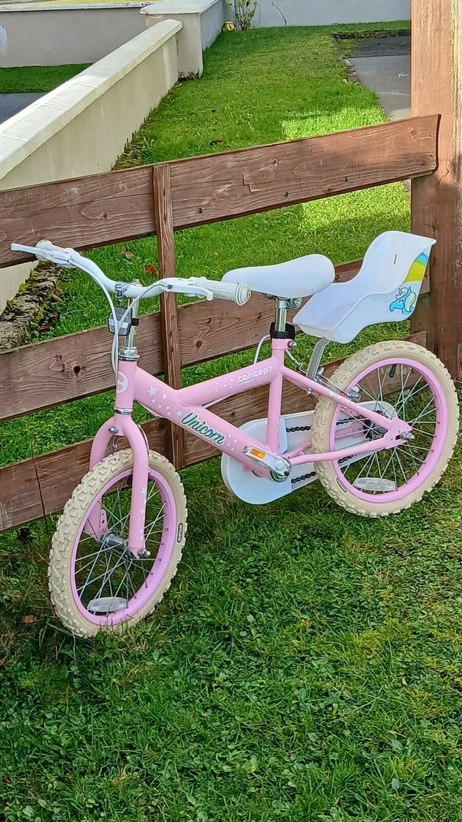 Concept Unicorn 16" Wheel Girls Bicycle - Image 1