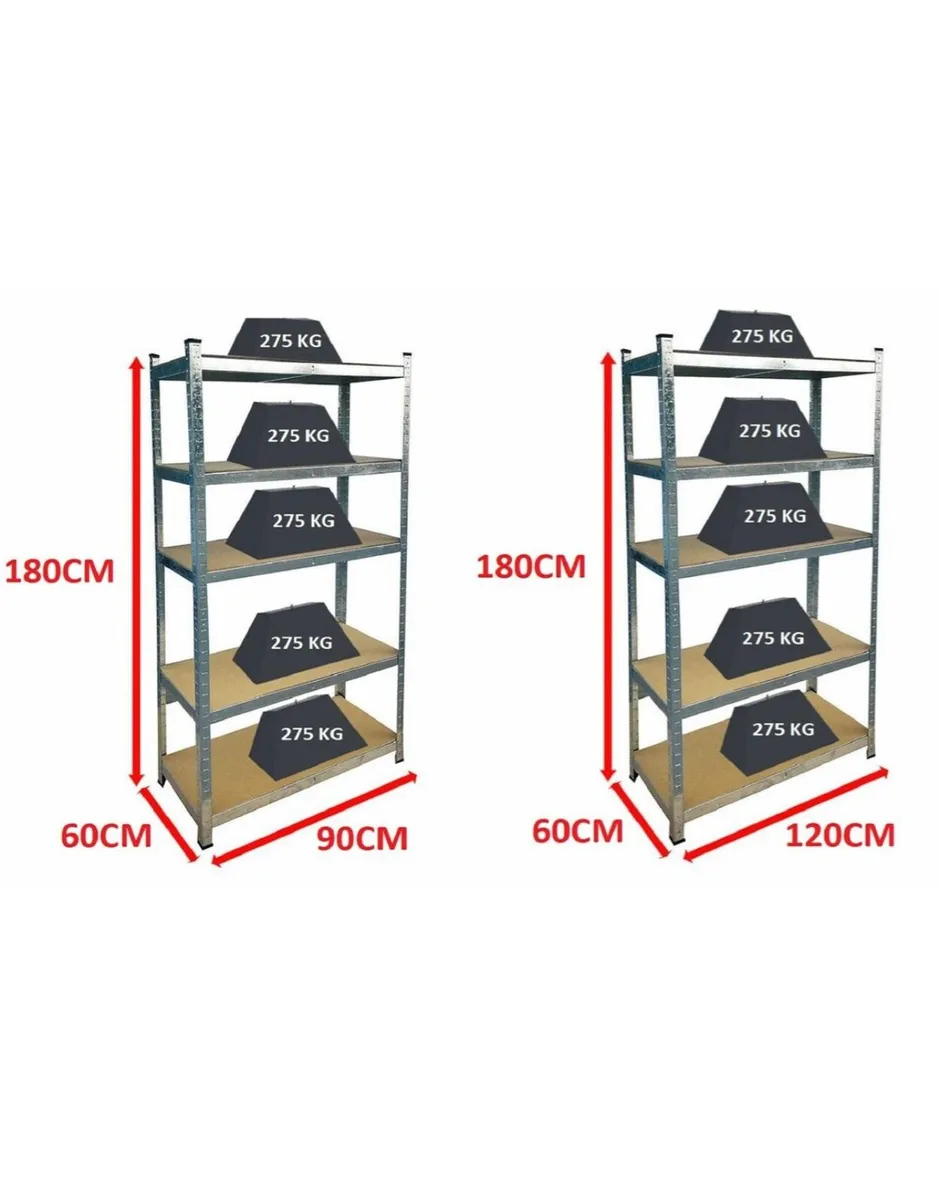 5 Tier Shelving / Racking Garages Sheds - Image 4