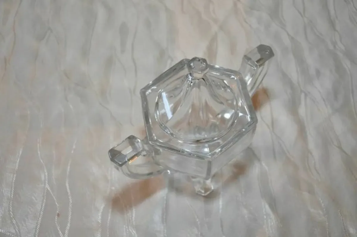 Antique Krys-Tol Sugar Bowl Jefferson Glass - Image 2