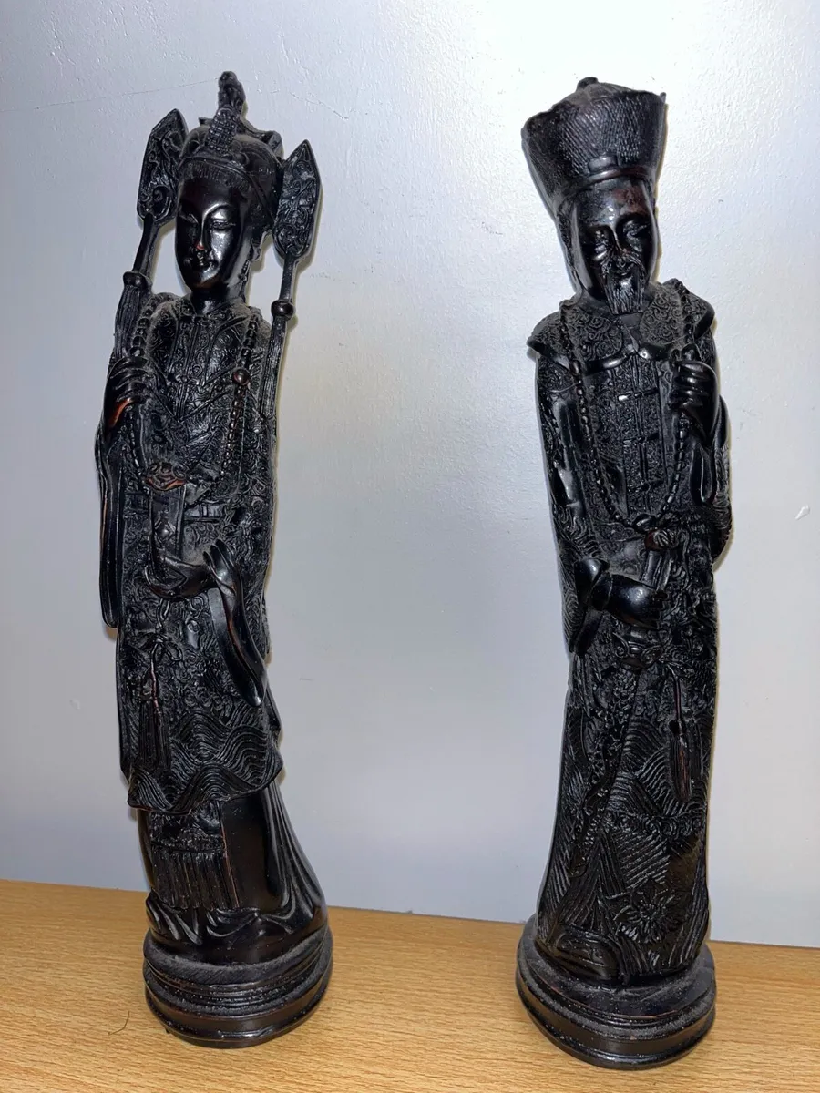 Vintage  oriental Heavy Raisin Statuettes - Image 1