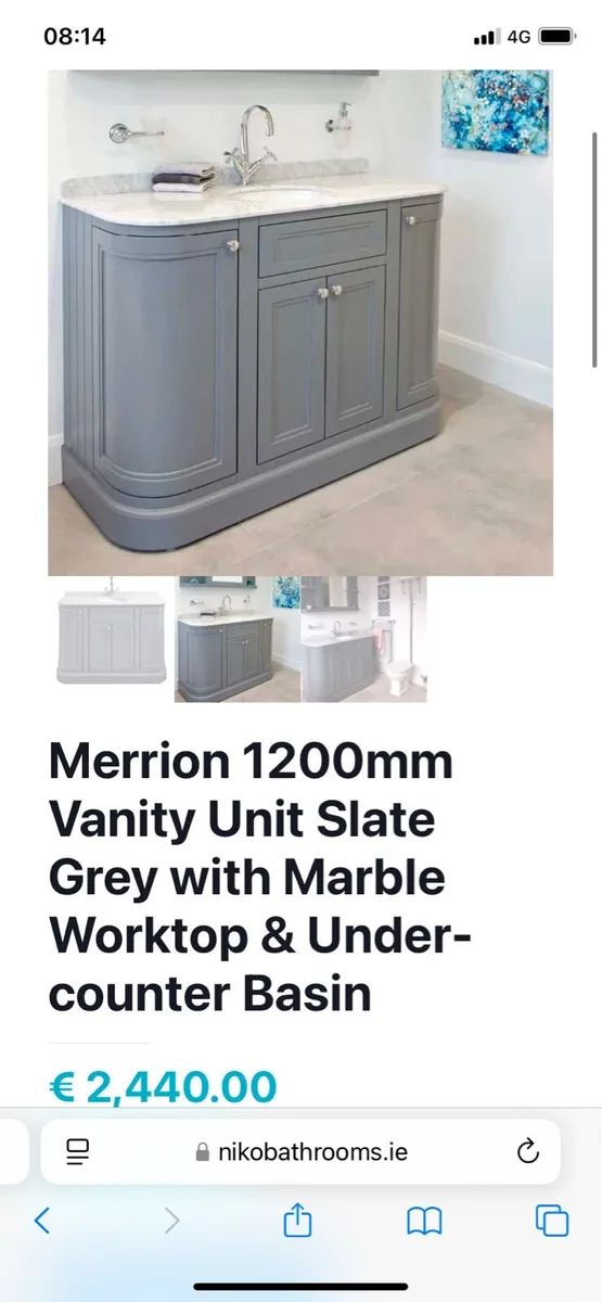 Marble vanity unit top - Image 1