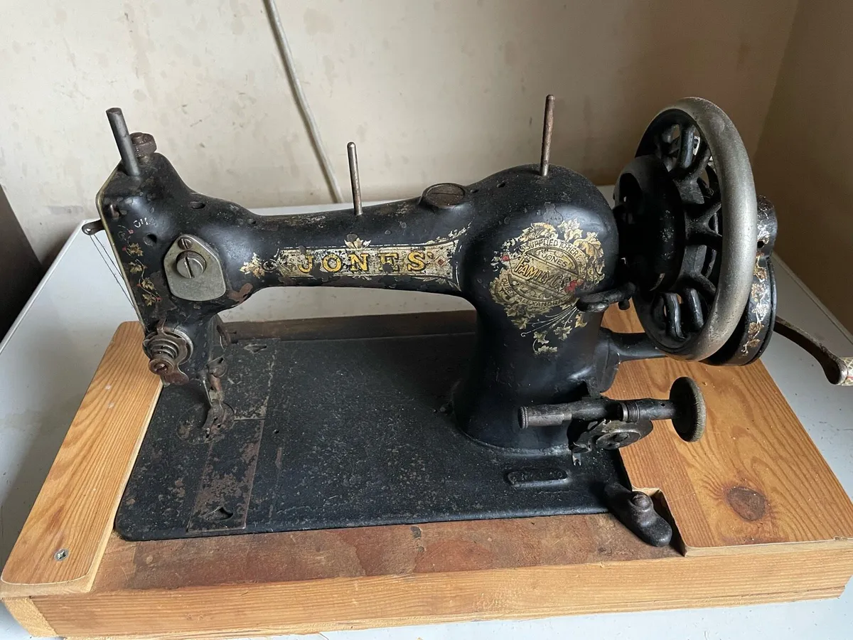 Vintage Jones Cylinder Sewing Machine - Image 1