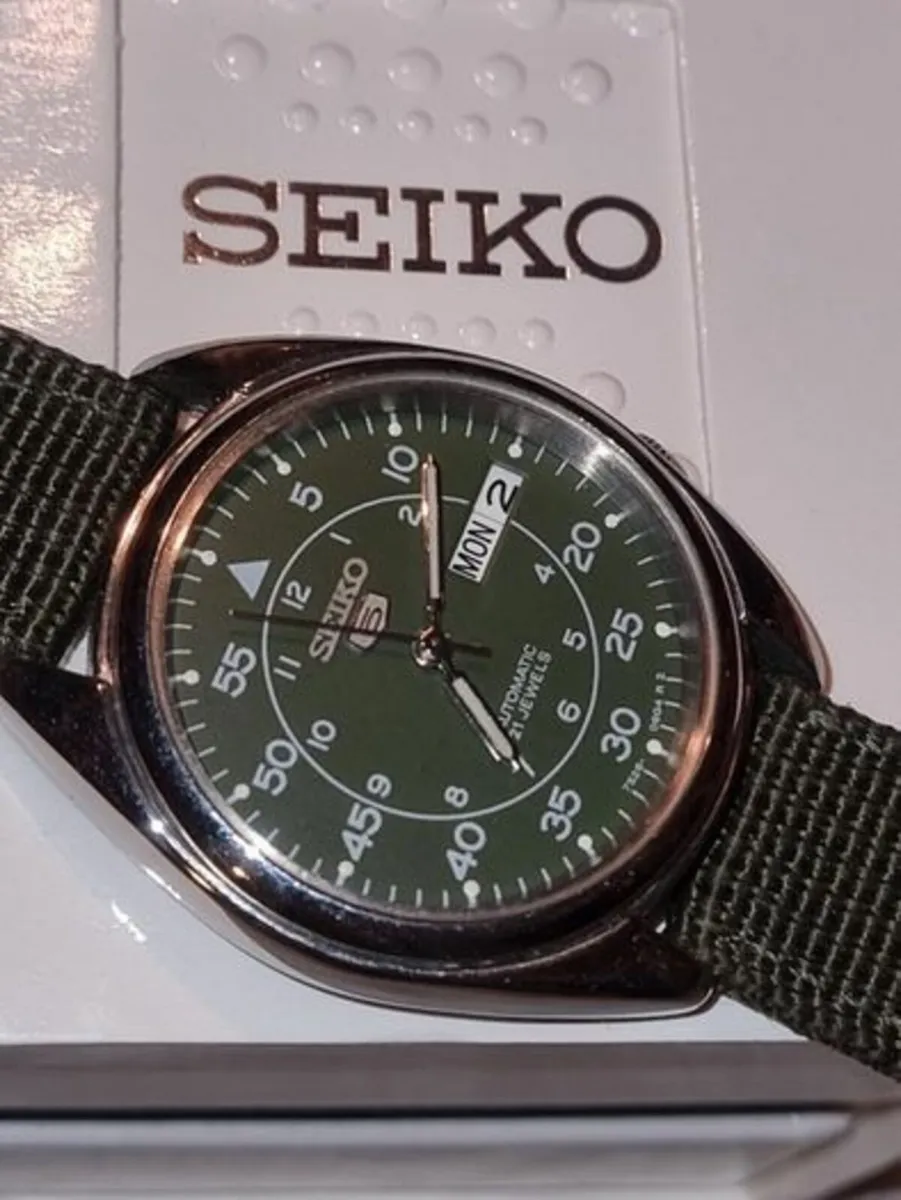 Seiko 5 automatic military watch - Image 3