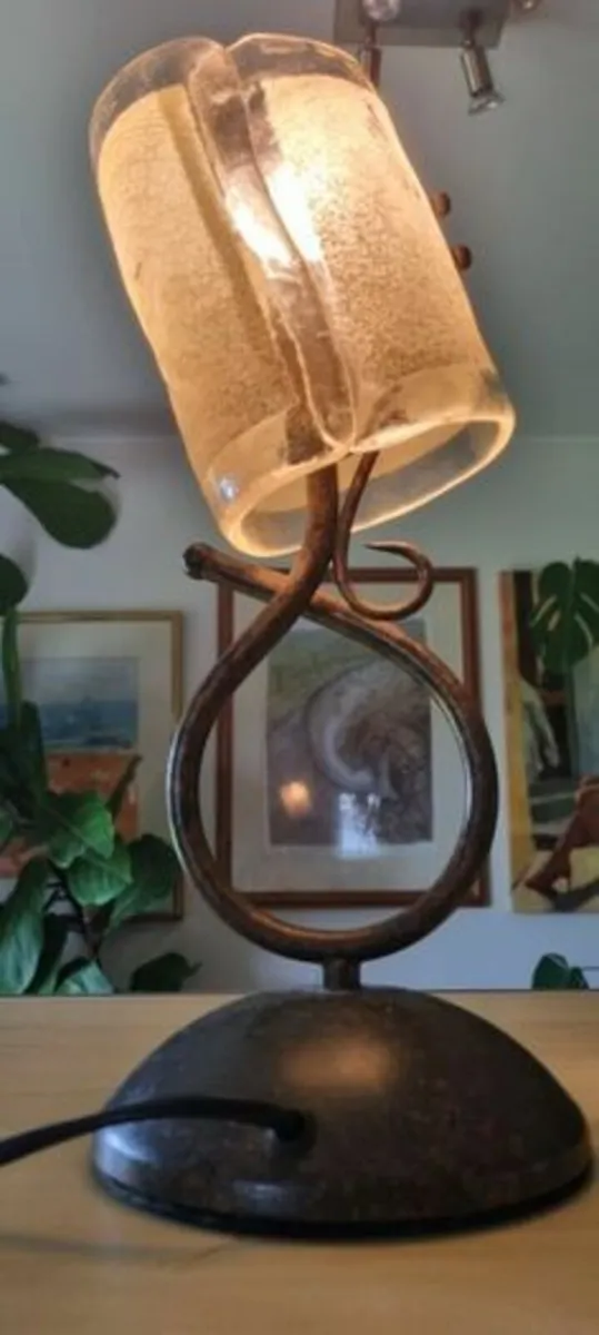 Vintage brass lamp - Paul Neuhaus - Image 1