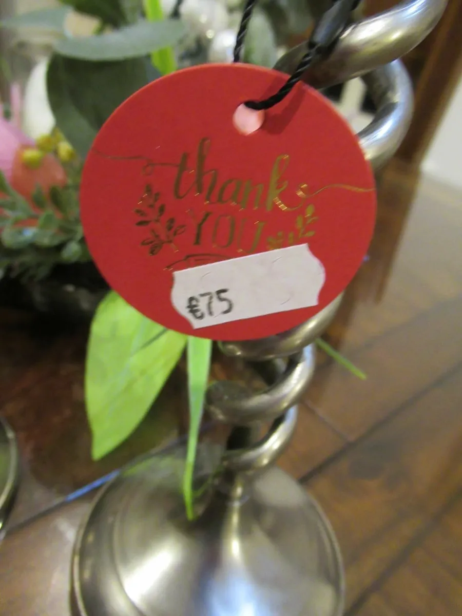 antique vintage CANDLE STICK SILVER cottage pub - Image 3