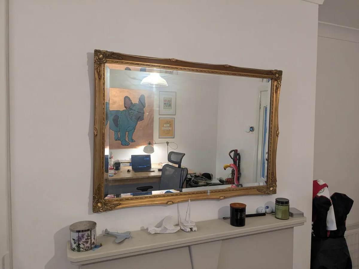 Large Gold Gilt Mirror