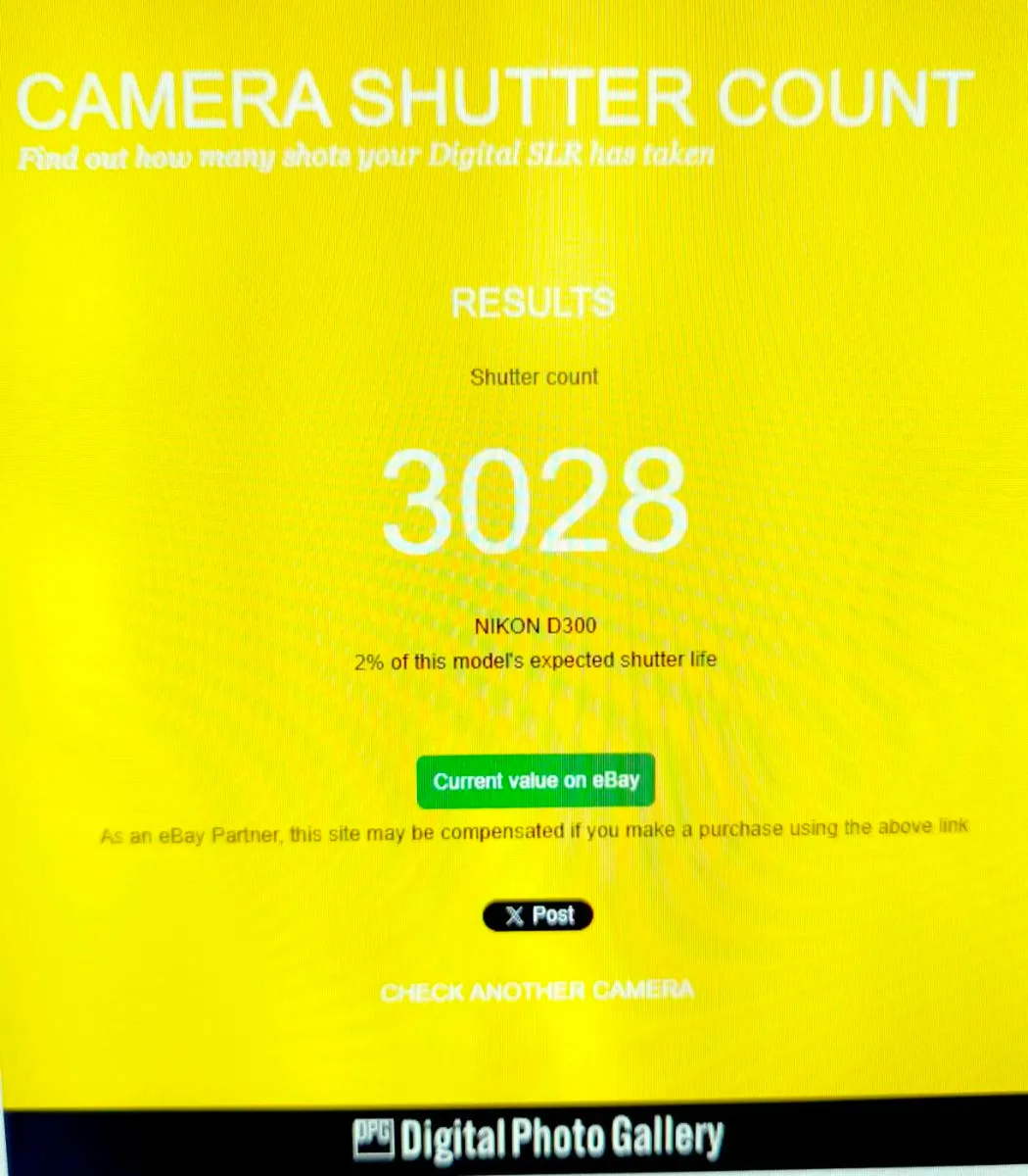 Nikon D300  3k frame count!! - Image 2