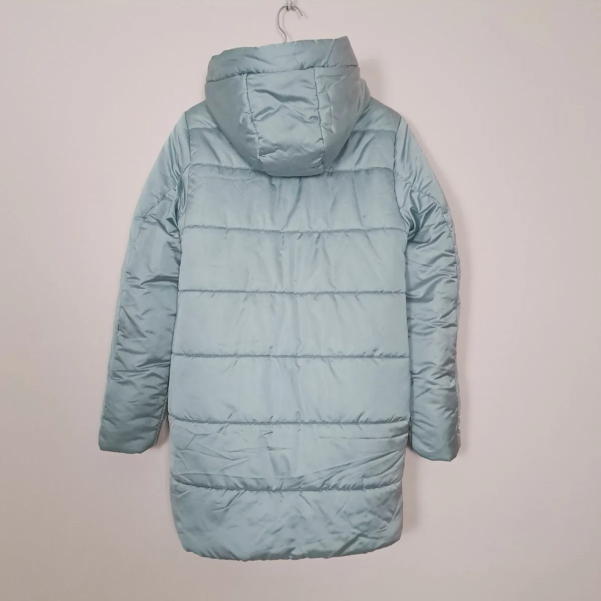Rino & Pelle Light Blue Longline Puffer Jacket 8UK - Image 3
