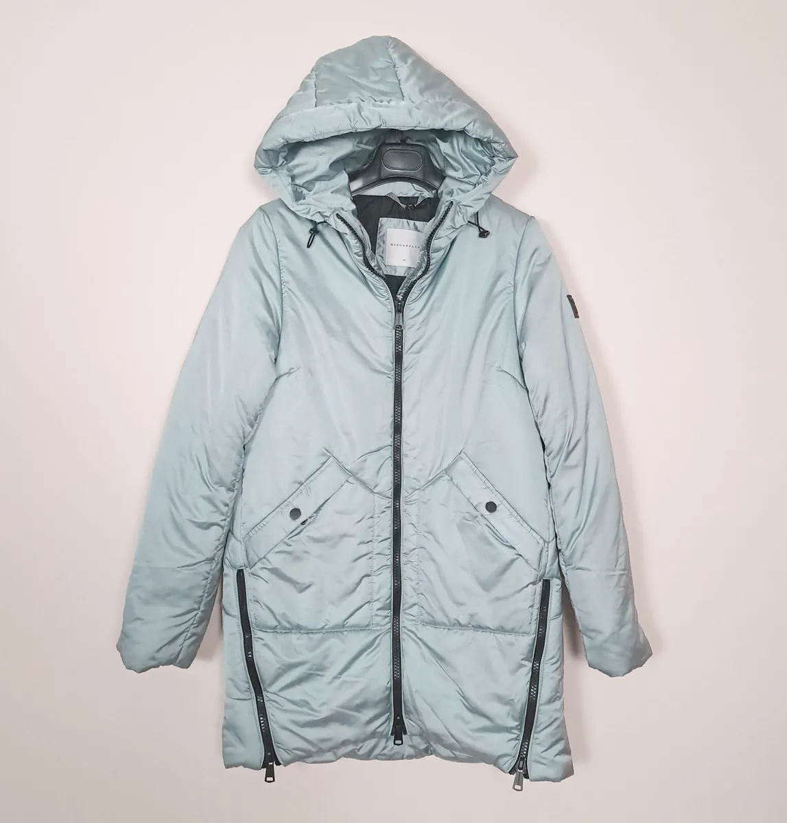 Rino & Pelle Light Blue Longline Puffer Jacket 8UK - Image 1