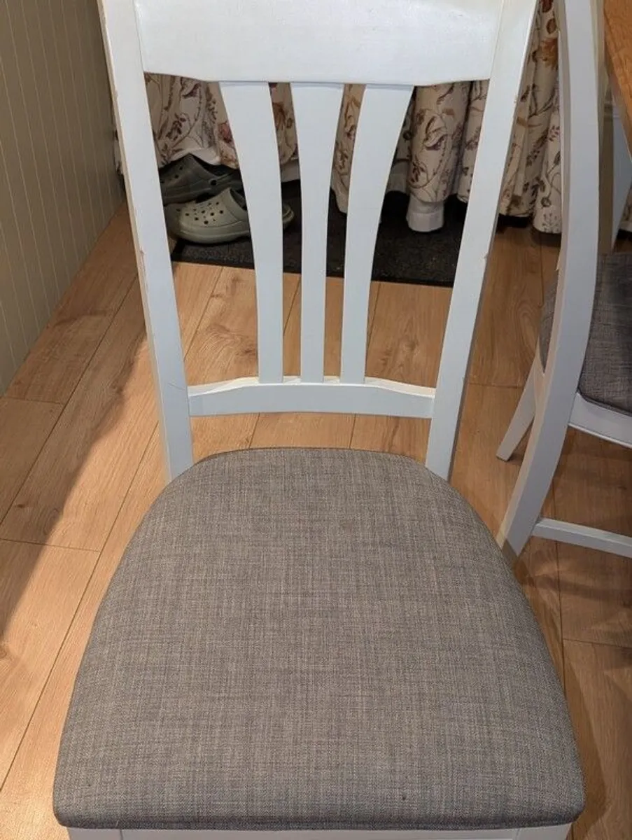 Solid Oak Extending Dining Table + 6 Chairs. Fixed Price - Image 1