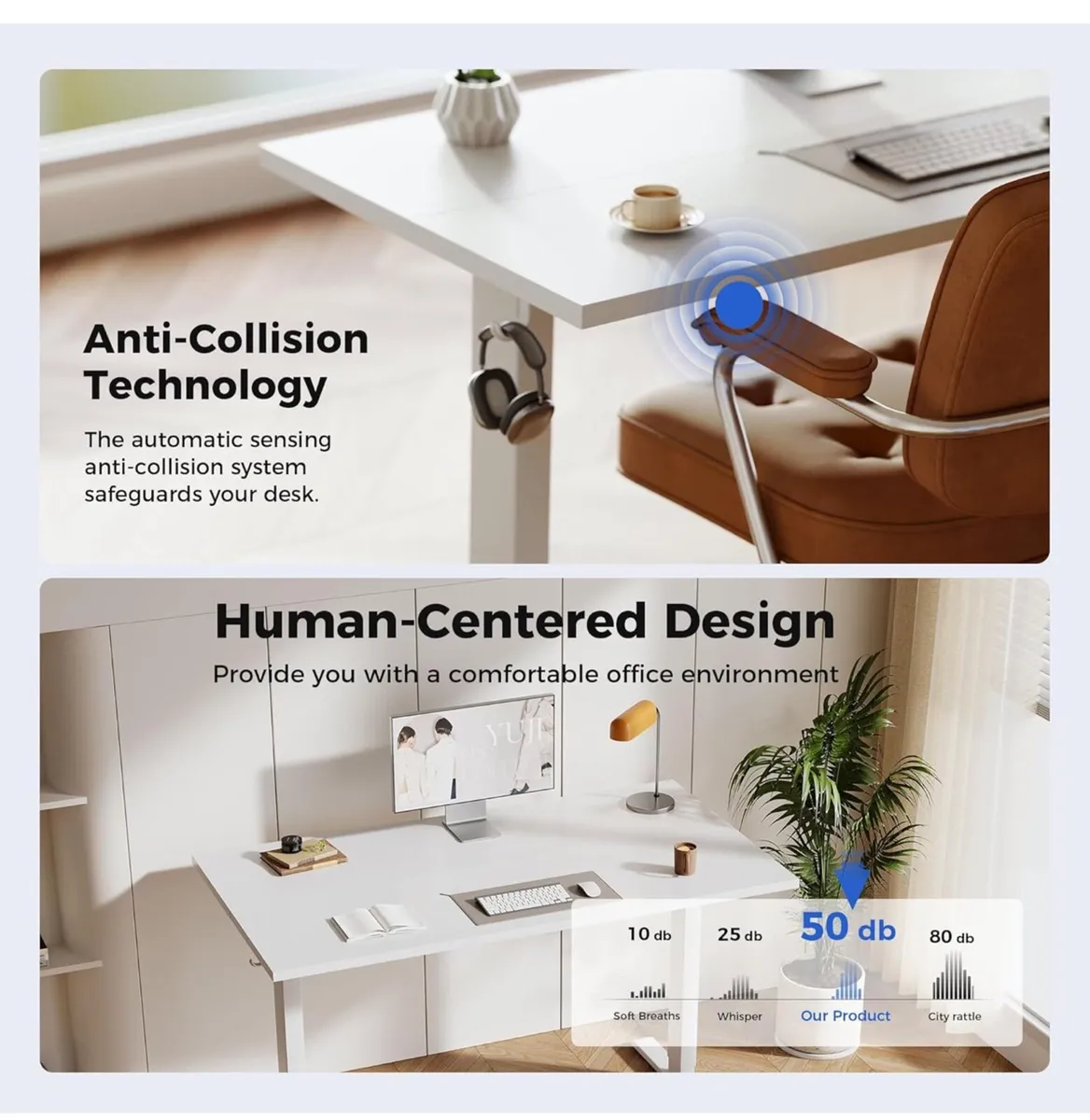 Electric Standing Desk, 120 x 60 cm Height Adjusta - Image 4