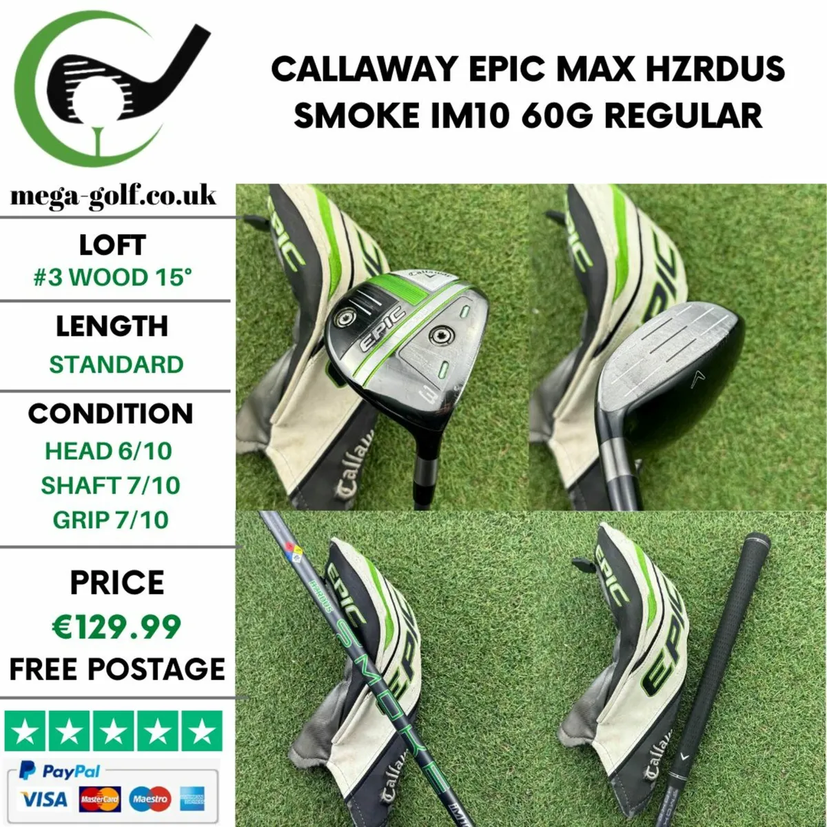 Callaway Epic Max #3 Wood 15° / Regular - Image 1